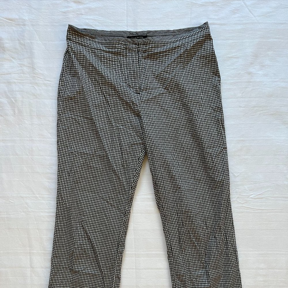 Talbots Checked Ankle Stretch Pants